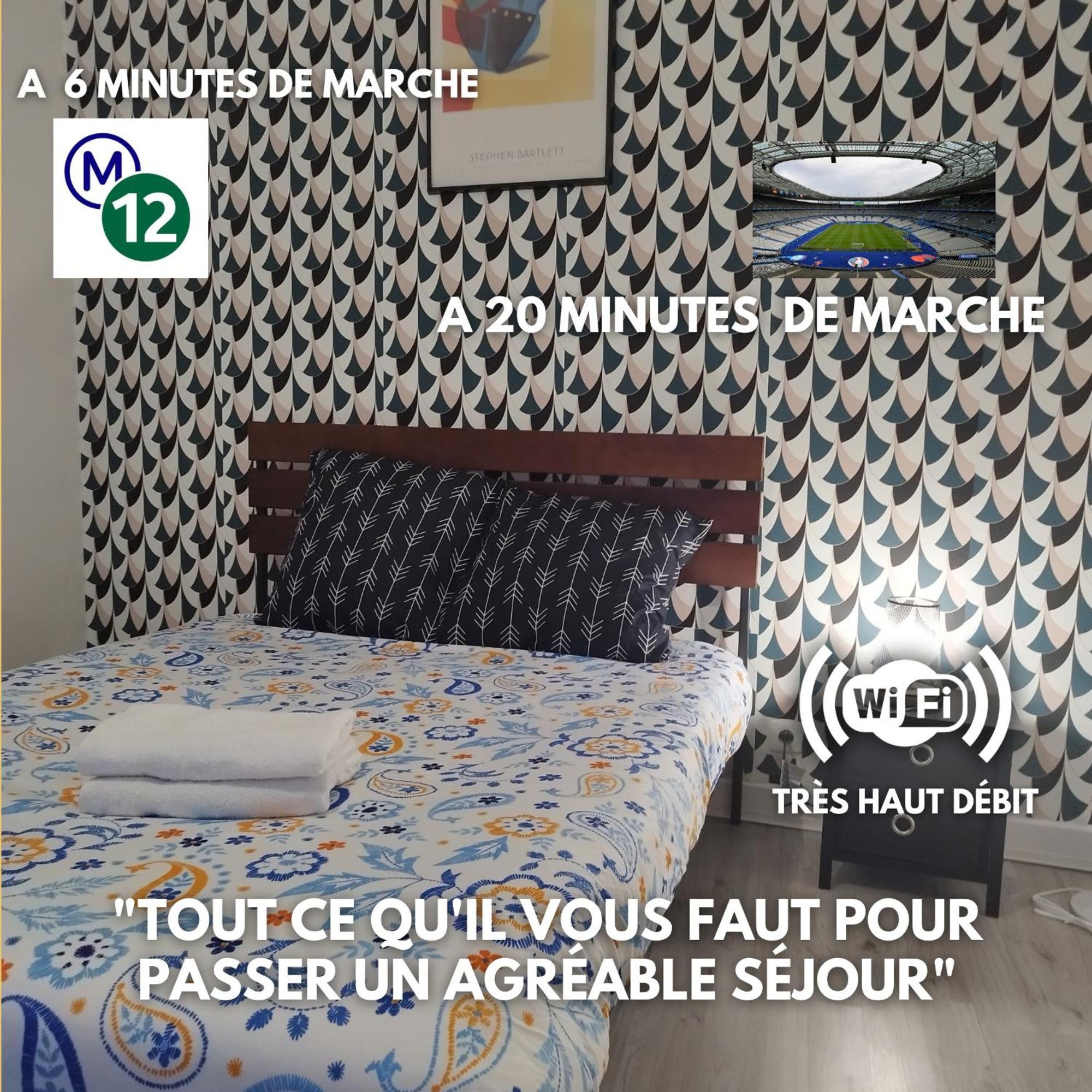 Cosy T2 A 5 Minutes De Metro 12-Proche Paris-Stade De France Обервил Екстериор снимка